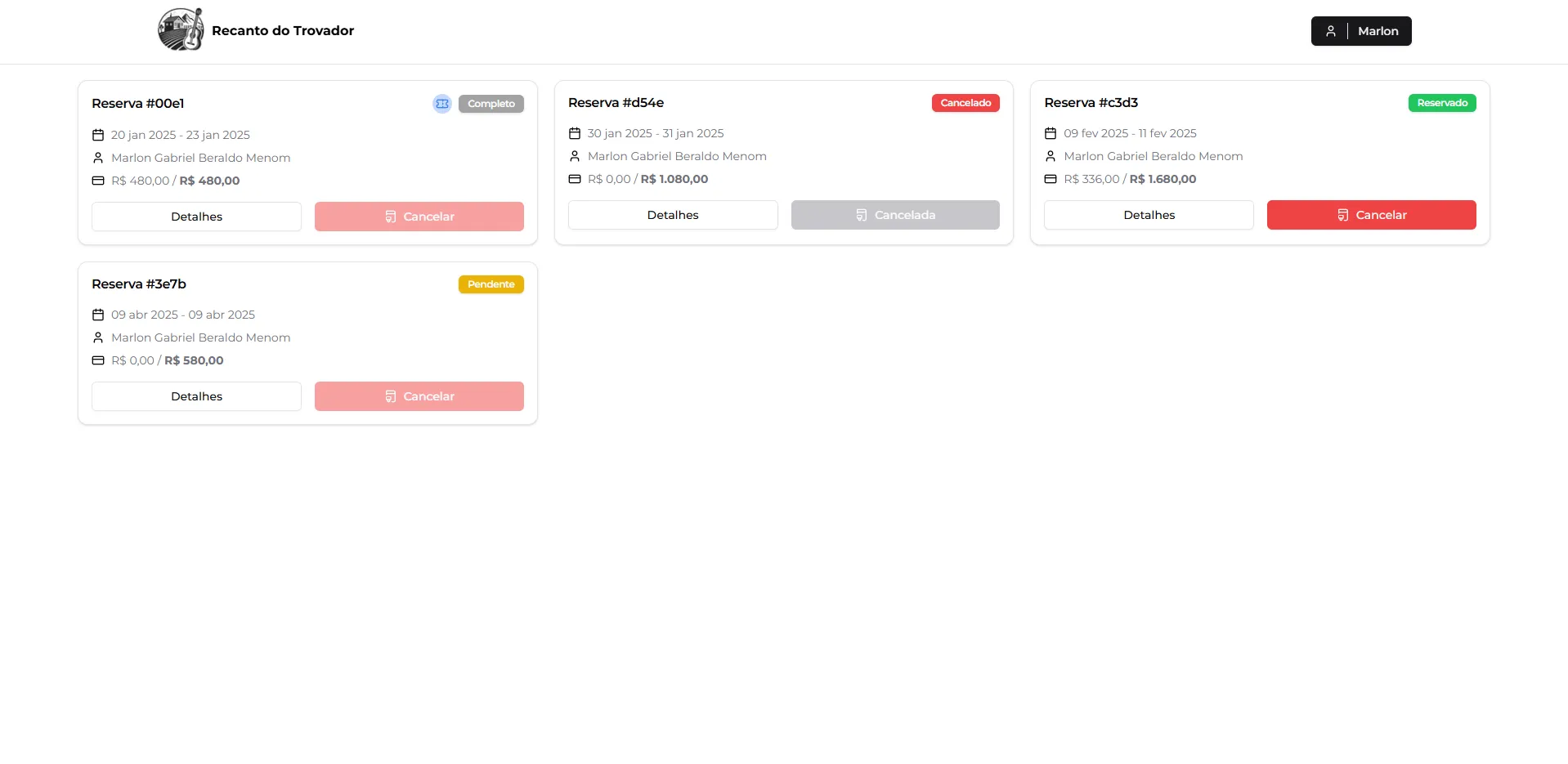 Client Reservations