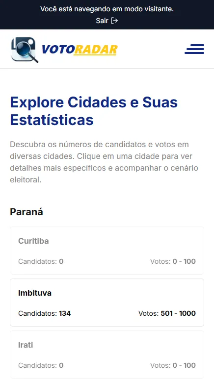 Voto Radar — 4