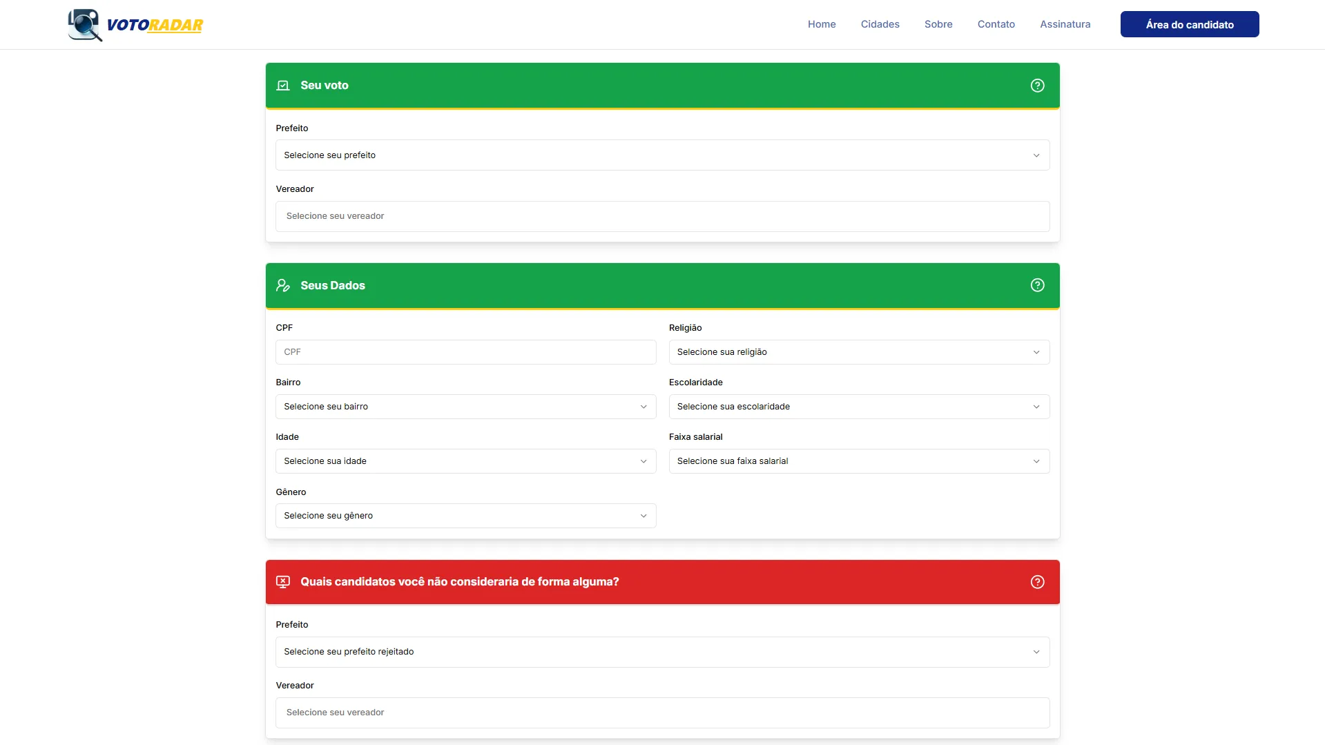 Voto Radar — 5